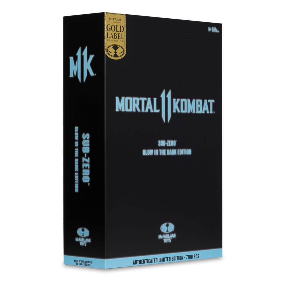 Mortal Kombat Actionfigur Glow in the Dark Edition Sub-Zero (Gold Label) 18 cm