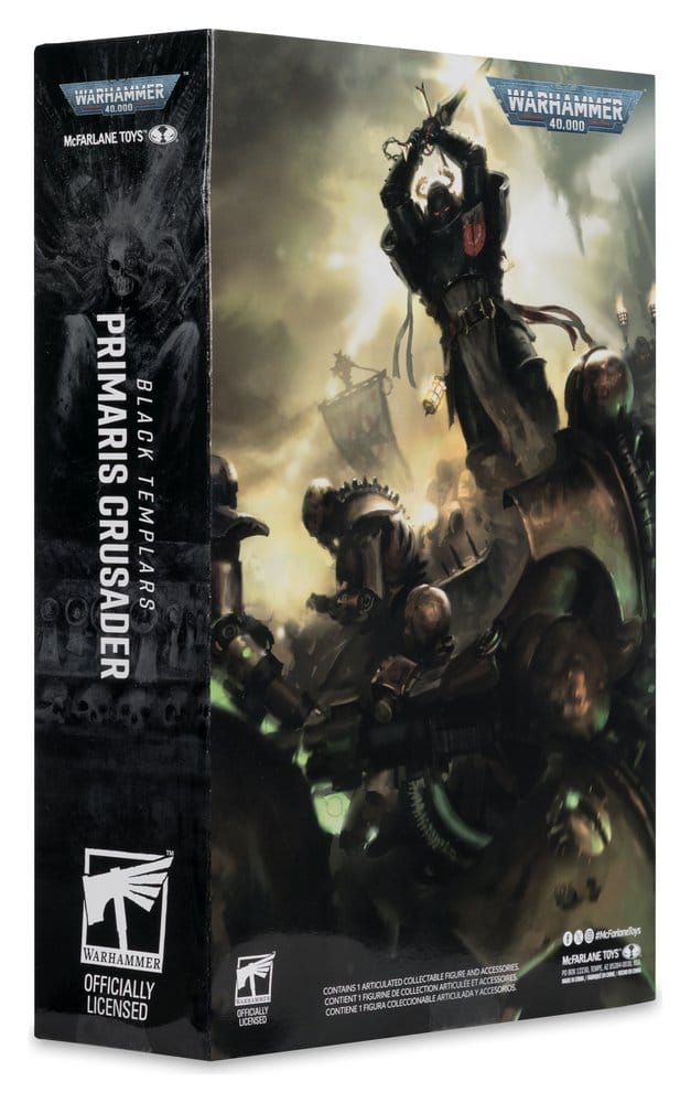 Warhammer 40,000 Actionfigur Primaris Crusader (Black Templars) 18 cm