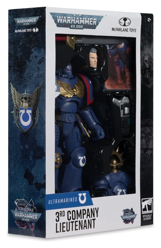 Warhammer 40,000 Total War Actionfigur 3rd Company Lieutenant (Ultramarines) 18 cm