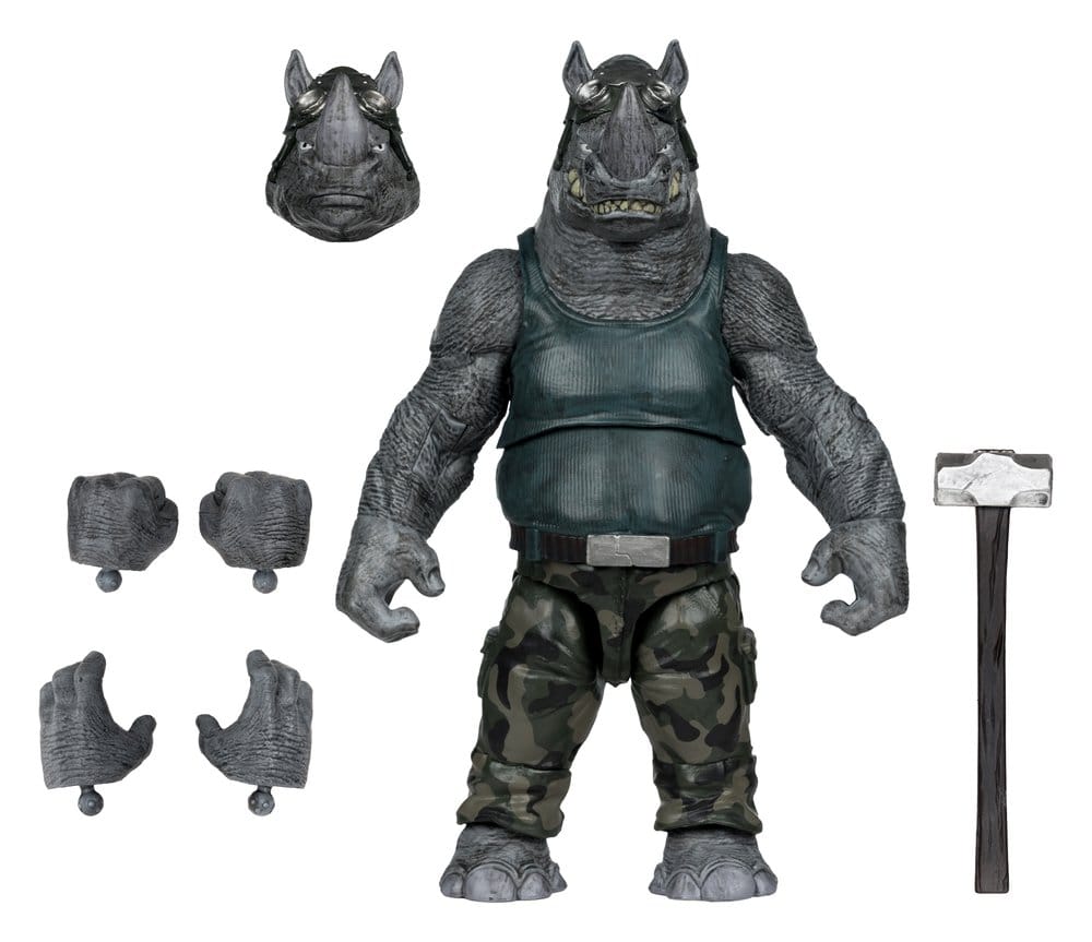 Teenage Mutant Ninja Turtles Page Punchers Actionfigur Rocksteady 17 cm