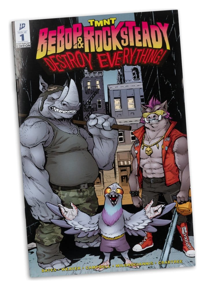 Teenage Mutant Ninja Turtles Page Punchers Actionfigur Rocksteady 17 cm