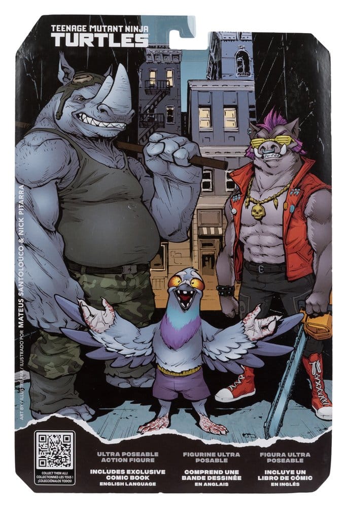 Teenage Mutant Ninja Turtles Page Punchers Actionfigur Rocksteady 17 cm