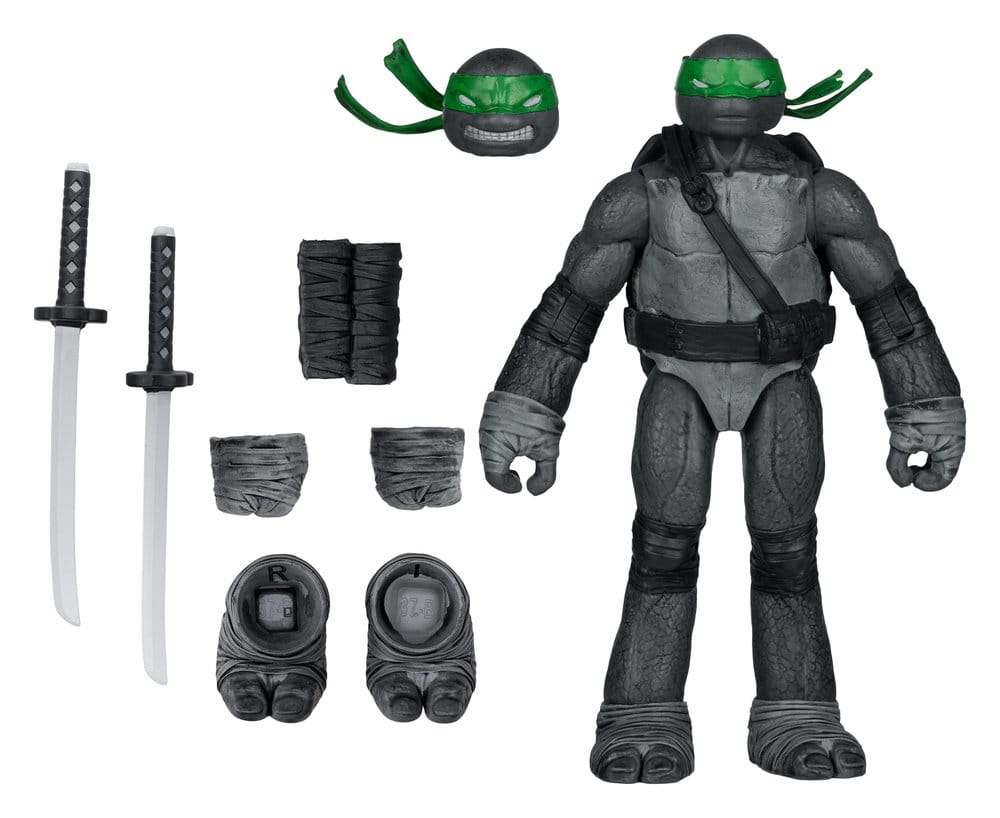 Teenage Mutant Ninja Turtles Page Punchers Actionfigur Leonardo (Black White & Green) (Red Platinum Edition) 13 cm