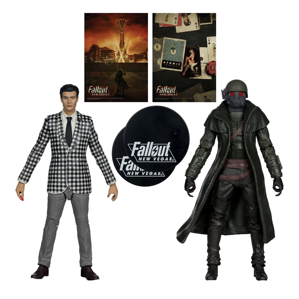 Fallout: New Vegas Statuen 2er-Pack Riot Ranger Armor & Benny Survivor 18 cm