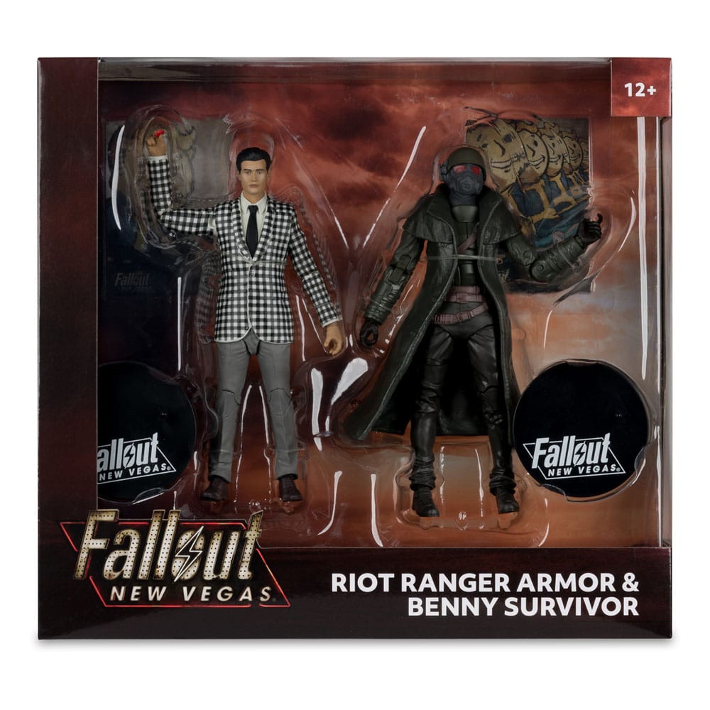 Fallout: New Vegas Statuen 2er-Pack Riot Ranger Armor & Benny Survivor 18 cm