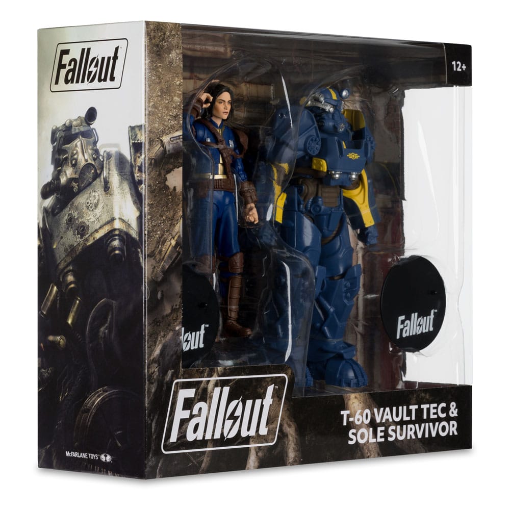 Fallout 4 Statuen 2er-Pack T-60 Vault Tec & Sole Survivor 18 cm