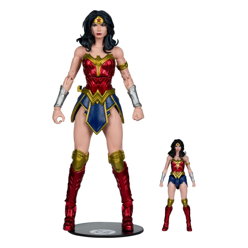 DC Justice League Monsterverse DC Multiverse Actionfiguren 2er-Pack Wonder Woman Vs. Atomic Blast Godzilla 18 cm