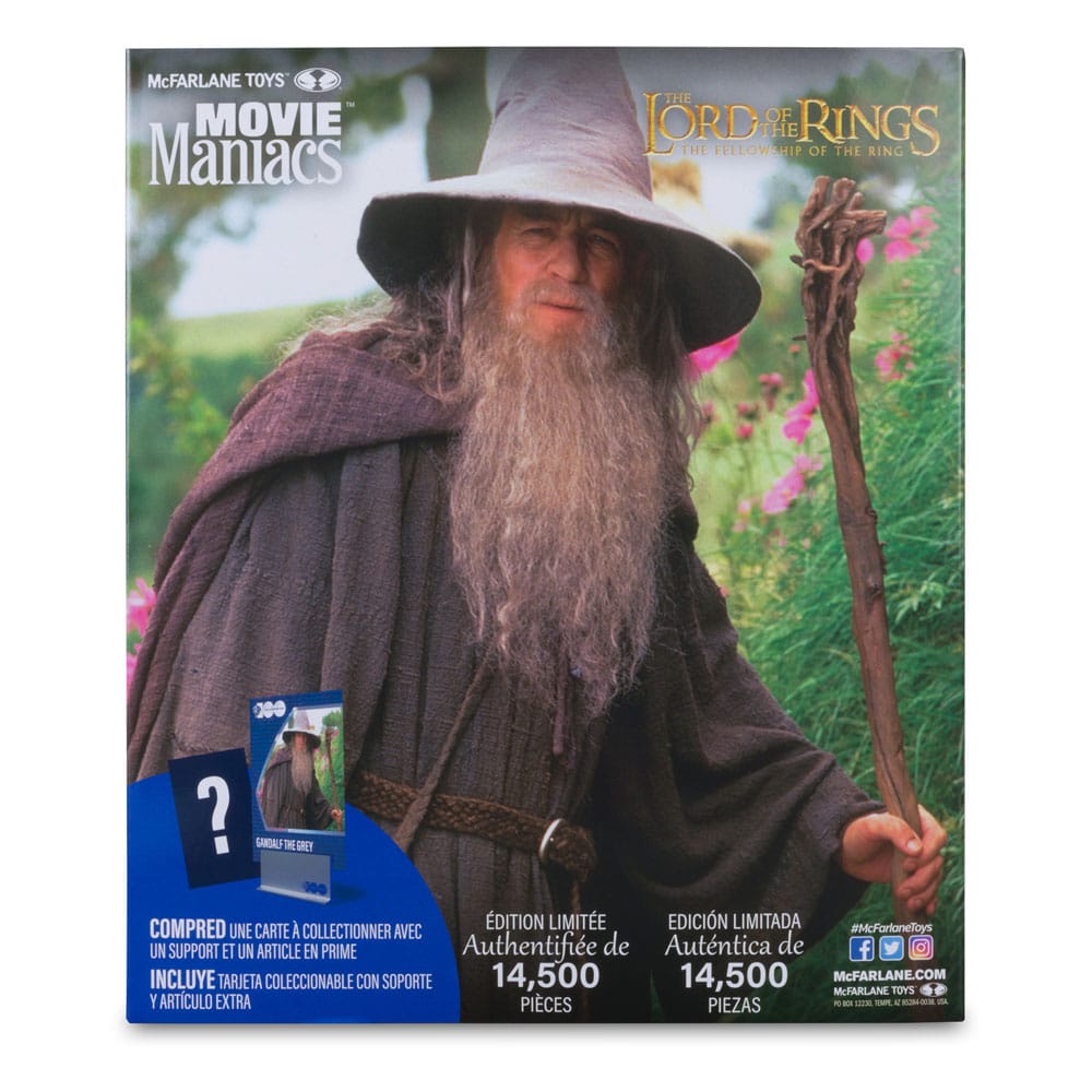 Herr der Ringe Movie Maniacs Actionfigur Gandalf 18 cm