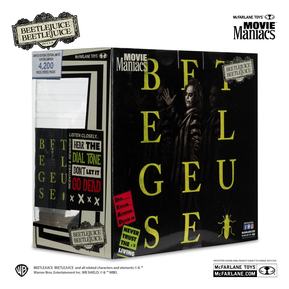 Beetlejuice Beetlejuice Movie Maniacs PVC Statuen 4er-Pack 15 cm