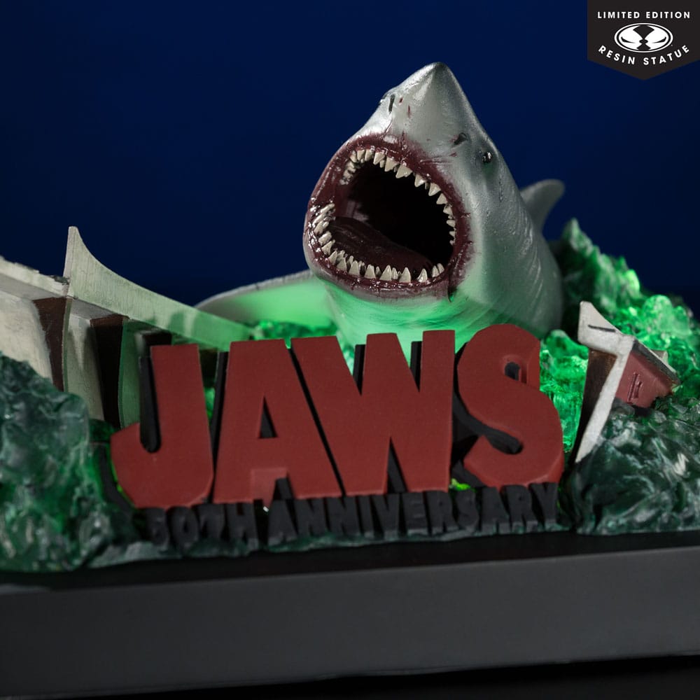 Der weiße Hai 1/48 PVC Statue Jaws (50th Anniversary) 25 cm