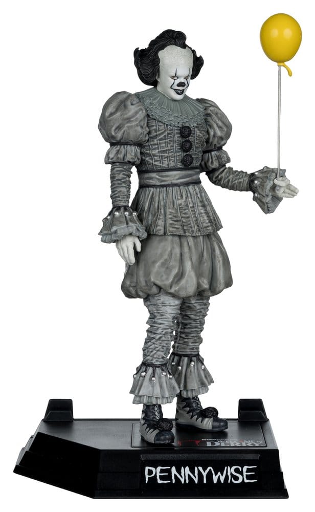 Es Welcome to Derry Movie Maniacs Figur Pennywise (Black & White) 16 cm