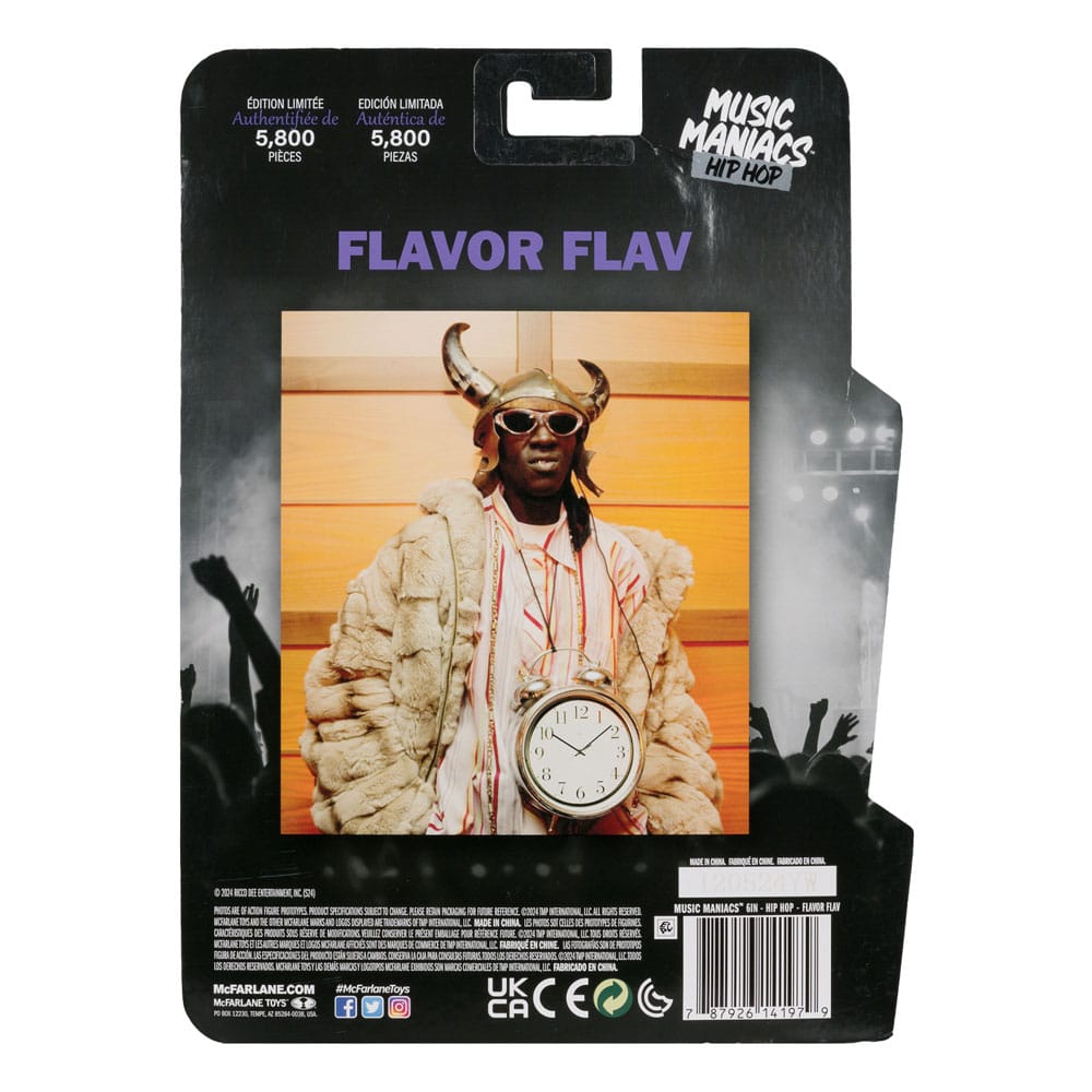 Music Maniacs Hip Hop Actionfigur Flavor Flav 16 cm