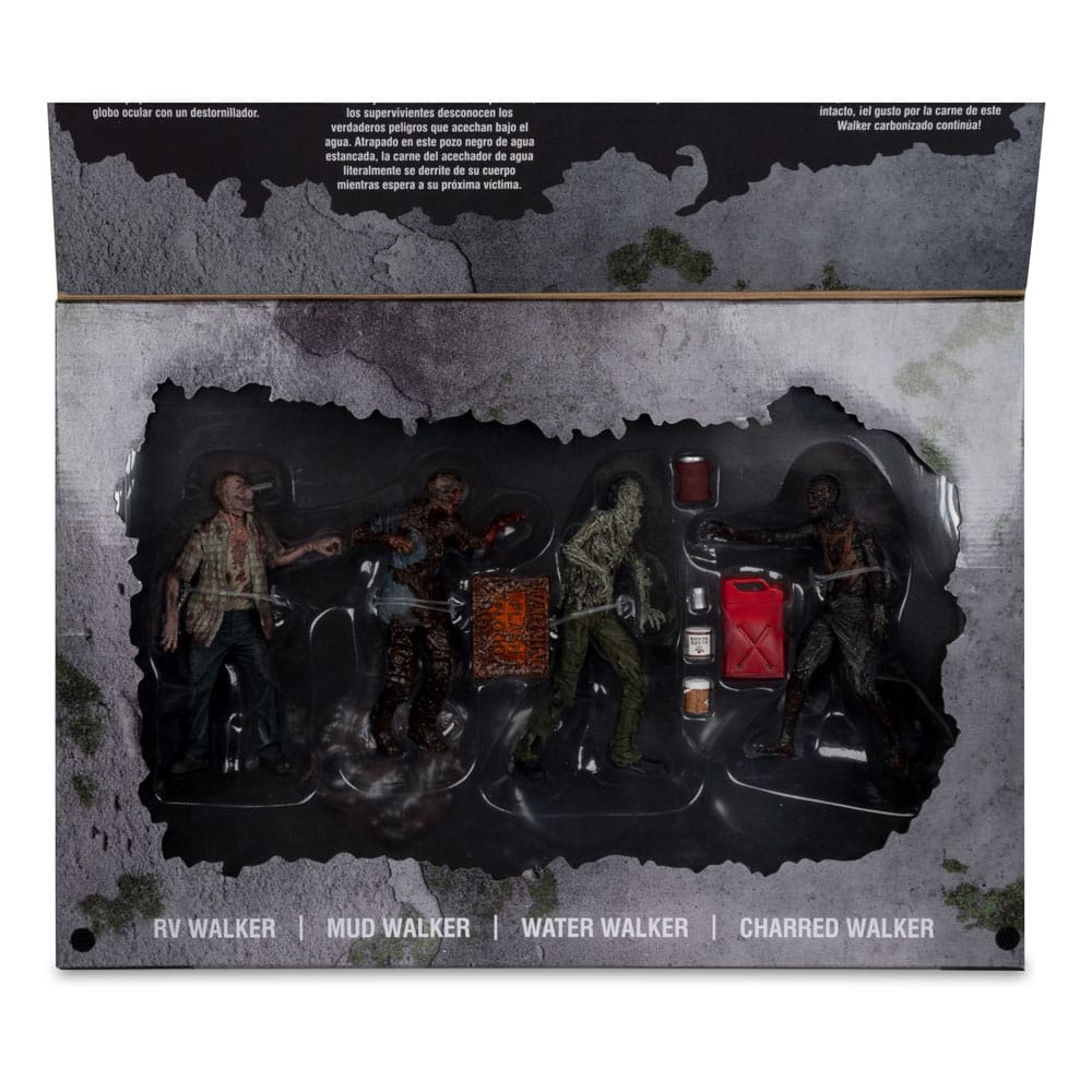 The Walking Dead Actionfiguren 4er-Pack Walkers 13 cm