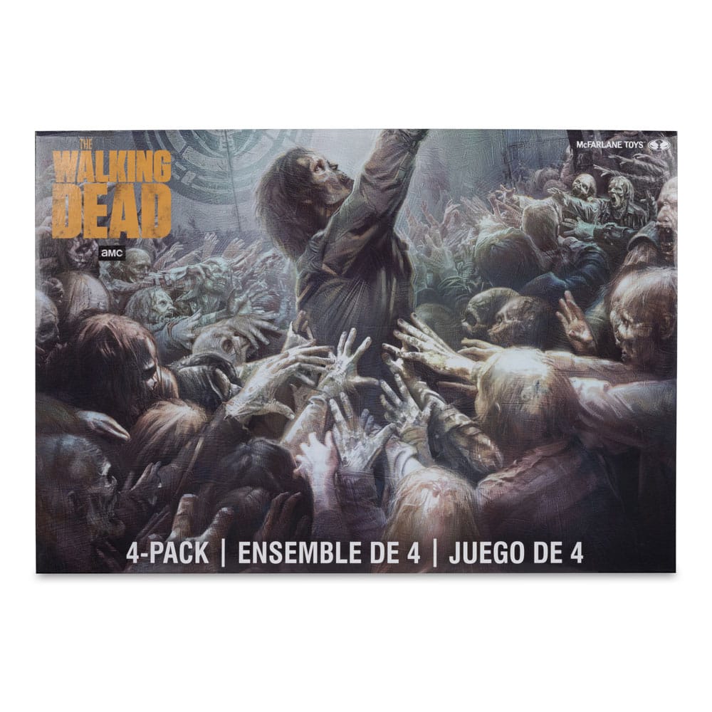 The Walking Dead Actionfiguren 4er-Pack Walkers 13 cm
