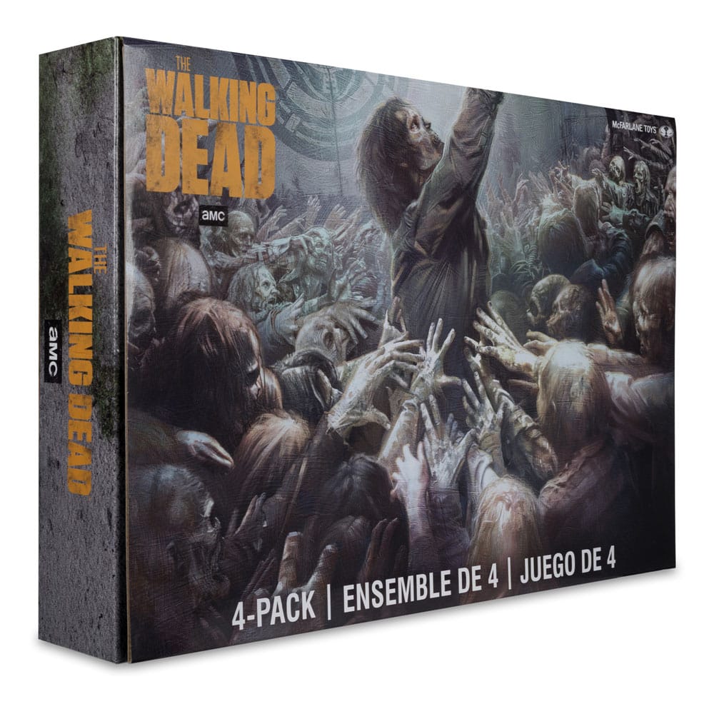 The Walking Dead Actionfiguren 4er-Pack Walkers 13 cm