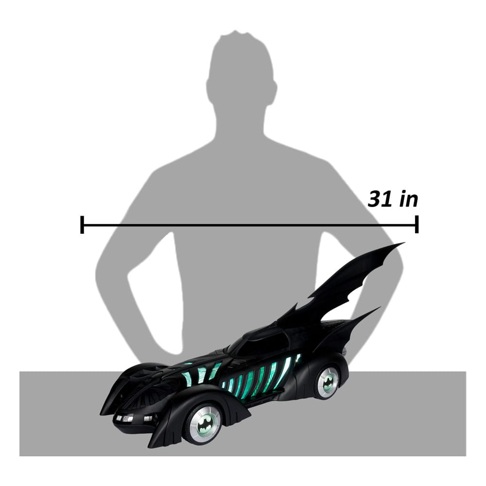 Batman Forever DC Multiverse Actionfigur mit Fahrzeug Alfred Pennyworth & Batmobile (Gold Label) 79 cm