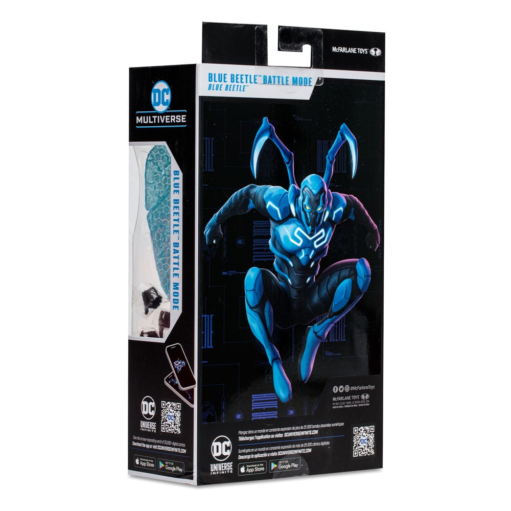 DC Blue Beetle Actionfigur Blue Beetle (Battle Mode) 18 cm