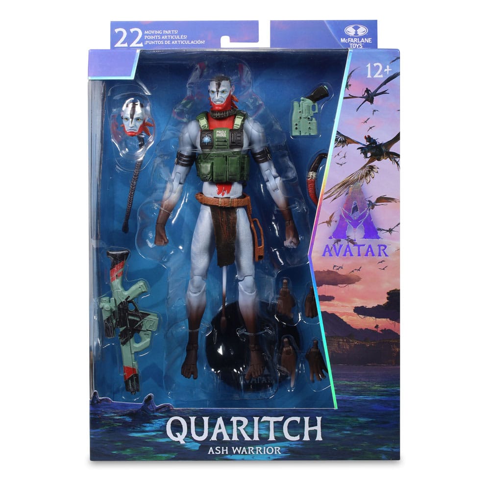 Avatar: Fire and Ash Actionfigur Recom Quaritch (Ash Warrior) 18 cm
