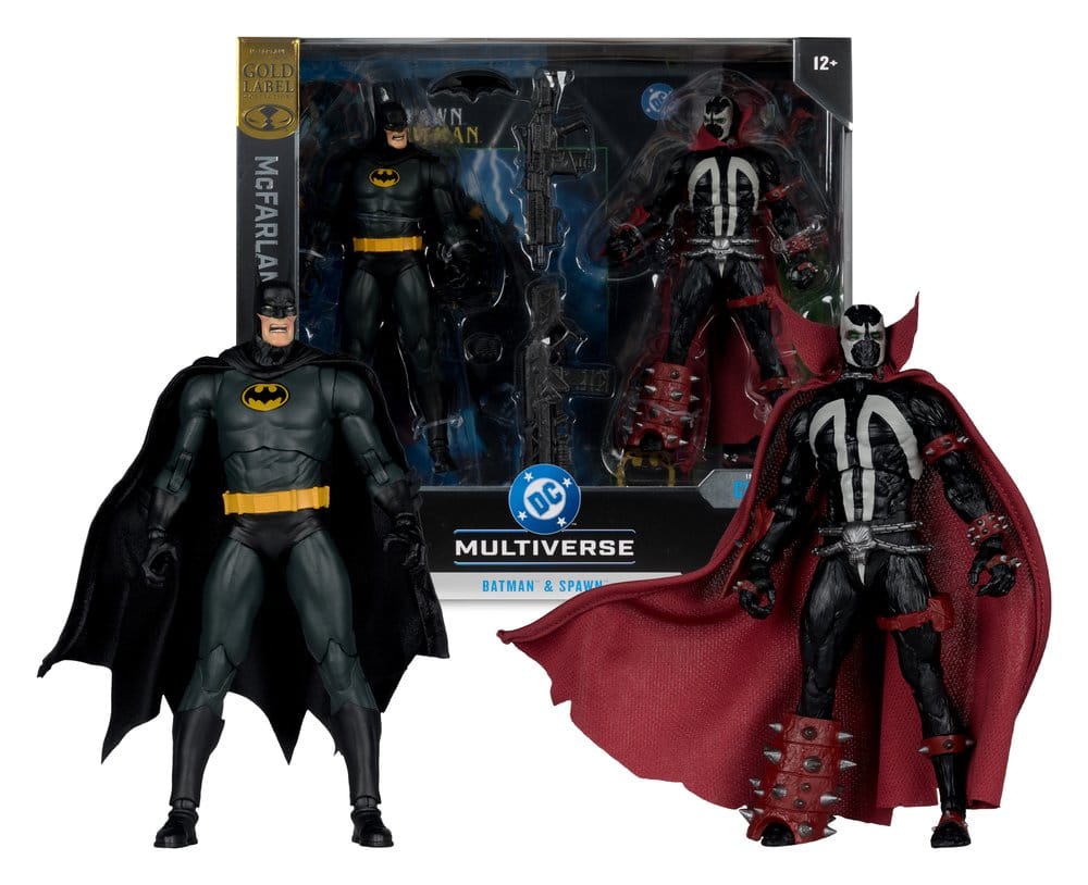 DC Multiverse McFarlane Collector Edition Actionfiguren 2er-Pack Batman & Spawn (Gold Label) 18 cm