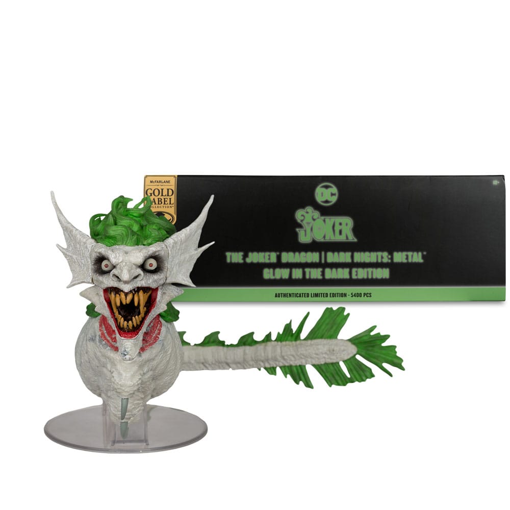Dark Nights: Metal DC Multiverse Actionfigur The Joker Dragon Glow in the Dark Edition (Gold Label) 25 cm