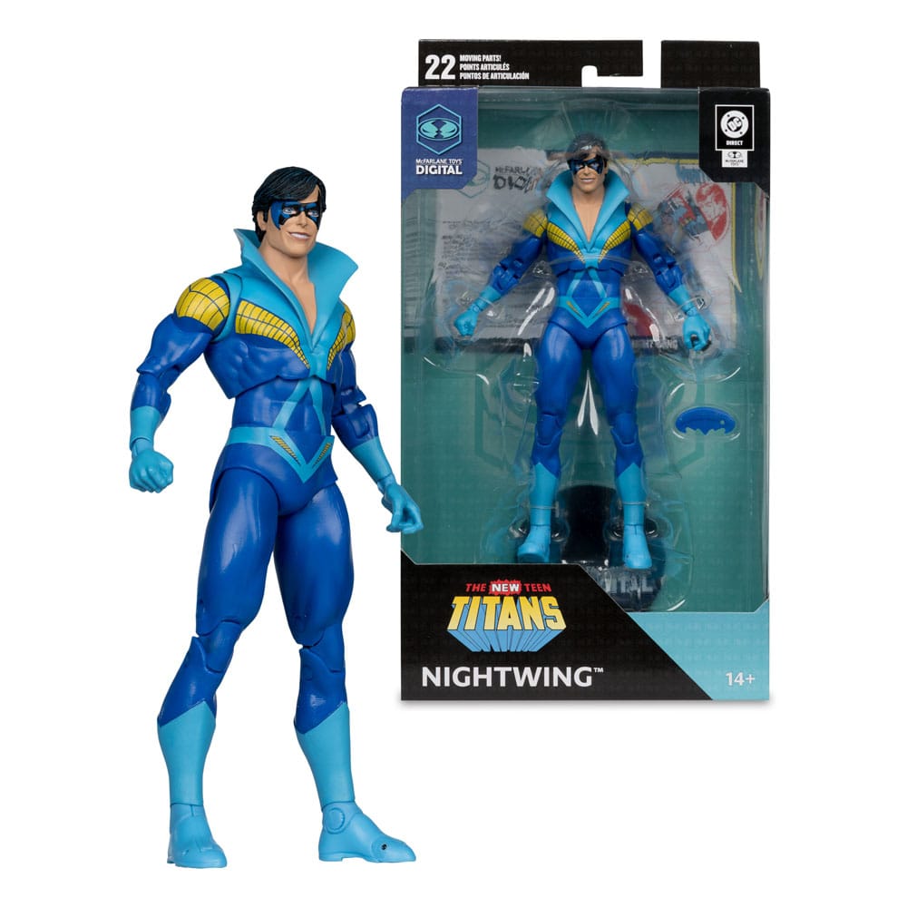 DC Direct McFarlane Toys Digital Actionfigur Nightwing (Teen Titans) 18 cm