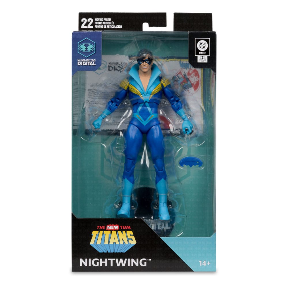 DC Direct McFarlane Toys Digital Actionfigur Nightwing (Teen Titans) 18 cm