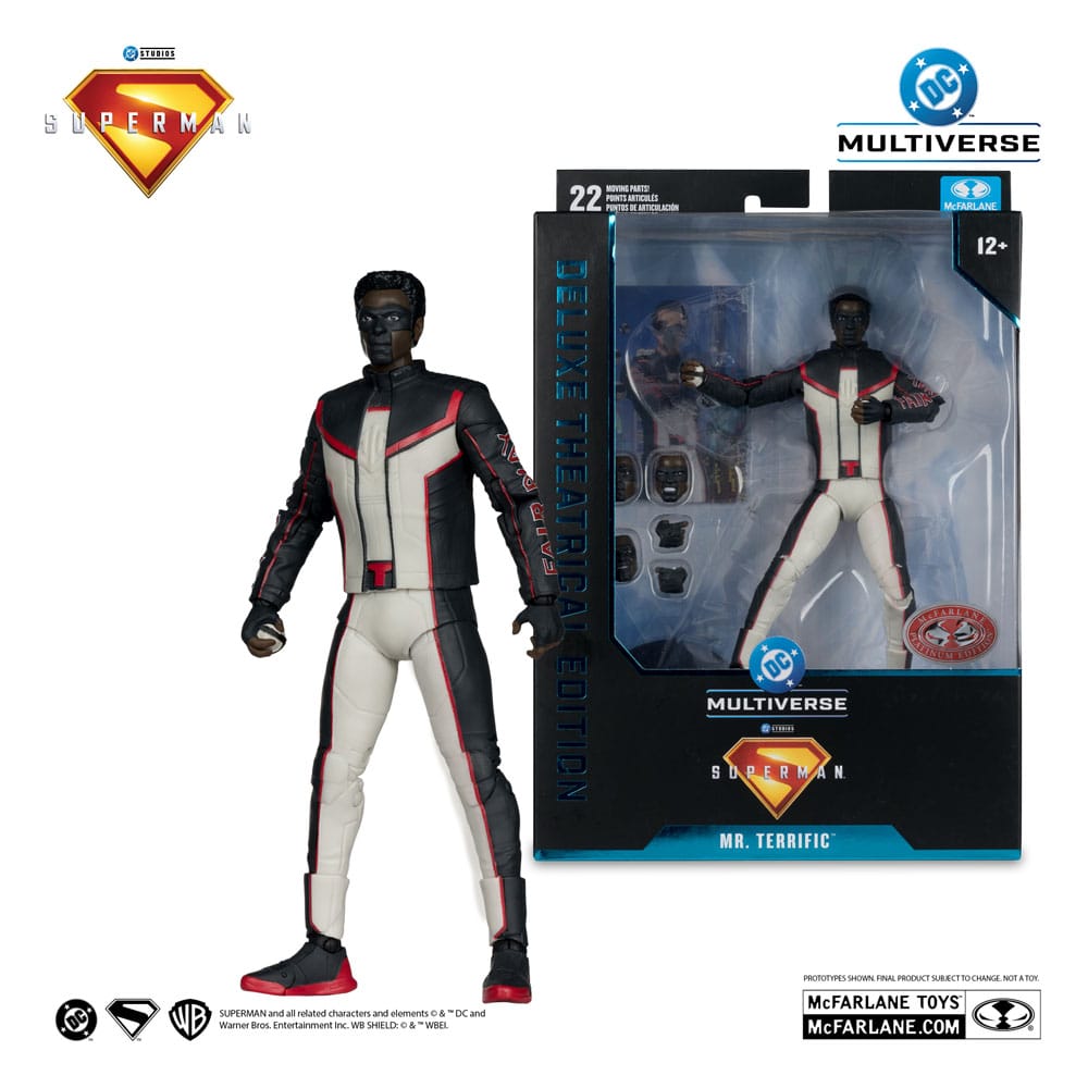 Superman (2025) DC Multiverse Deluxe Theatrical Edition Actionfigur Mr. Terrific (Red Platinum Edition) 18 cm
