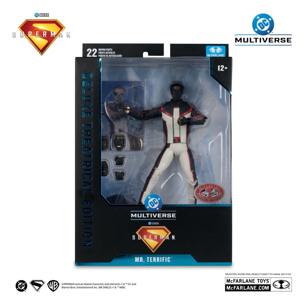 Superman (2025) DC Multiverse Deluxe Theatrical Edition Actionfigur Mr. Terrific (Red Platinum Edition) 18 cm