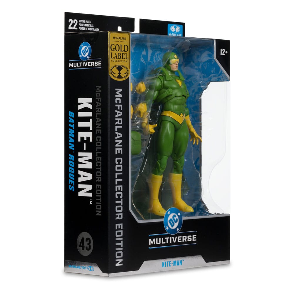 Batman Rogues DC Multiverse McFarlane Collector Edition Actionfigur #43 Kite Man (Gold Label) 21 cm