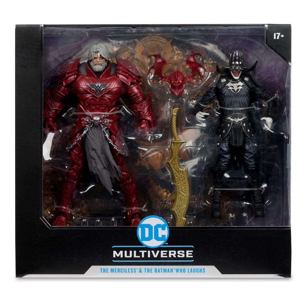 DC Multiverse McFarlane Collector Edition Actionfiguren 2er-Pack #04 Batman who laughs (Knight Armor) & Merciless (Dark Multiverse) 18 cm