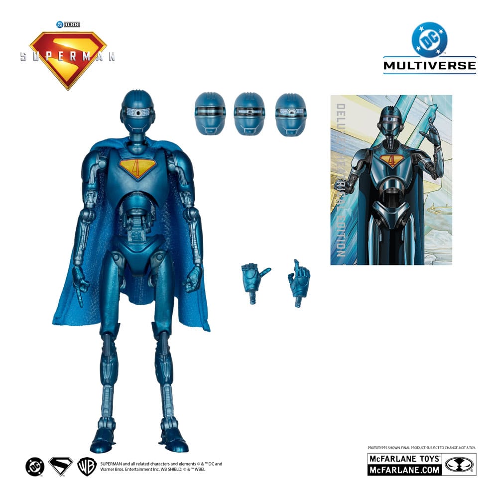 Superman (2025) DC Multiverse Deluxe Actionfigur Superman Robot (Red Platinum Edition) 18 cm