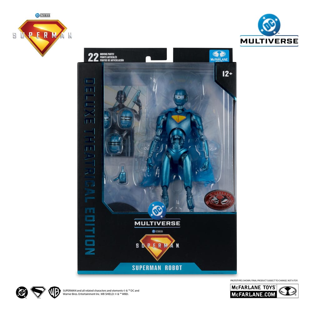 Superman (2025) DC Multiverse Deluxe Actionfigur Superman Robot (Red Platinum Edition) 18 cm
