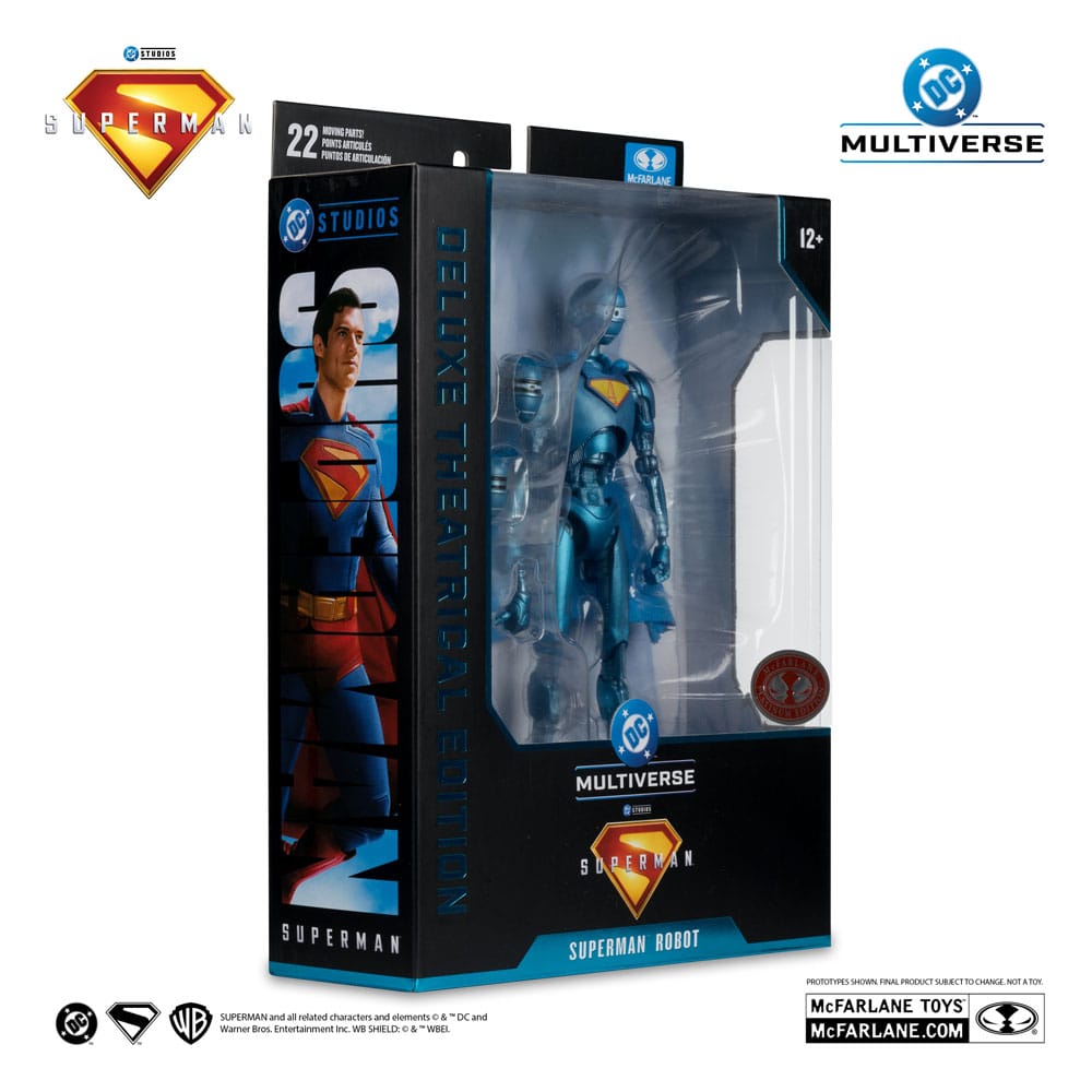Superman (2025) DC Multiverse Deluxe Actionfigur Superman Robot (Red Platinum Edition) 18 cm