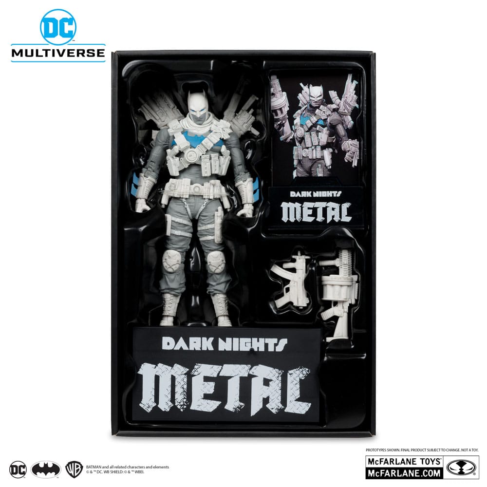 DC Multiverse Actionfigur The Grim Knight (Dark Nights Metal) (Black & White Accent Edition) (Gold Label) 18 cm
