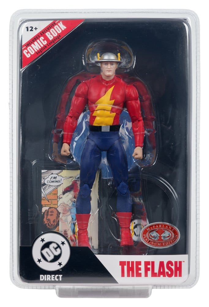 DC Direct Page Punchers Actionfigur The Flash Jay Garrick (The Flash #123) (Red Platinum Edition) 18 cm