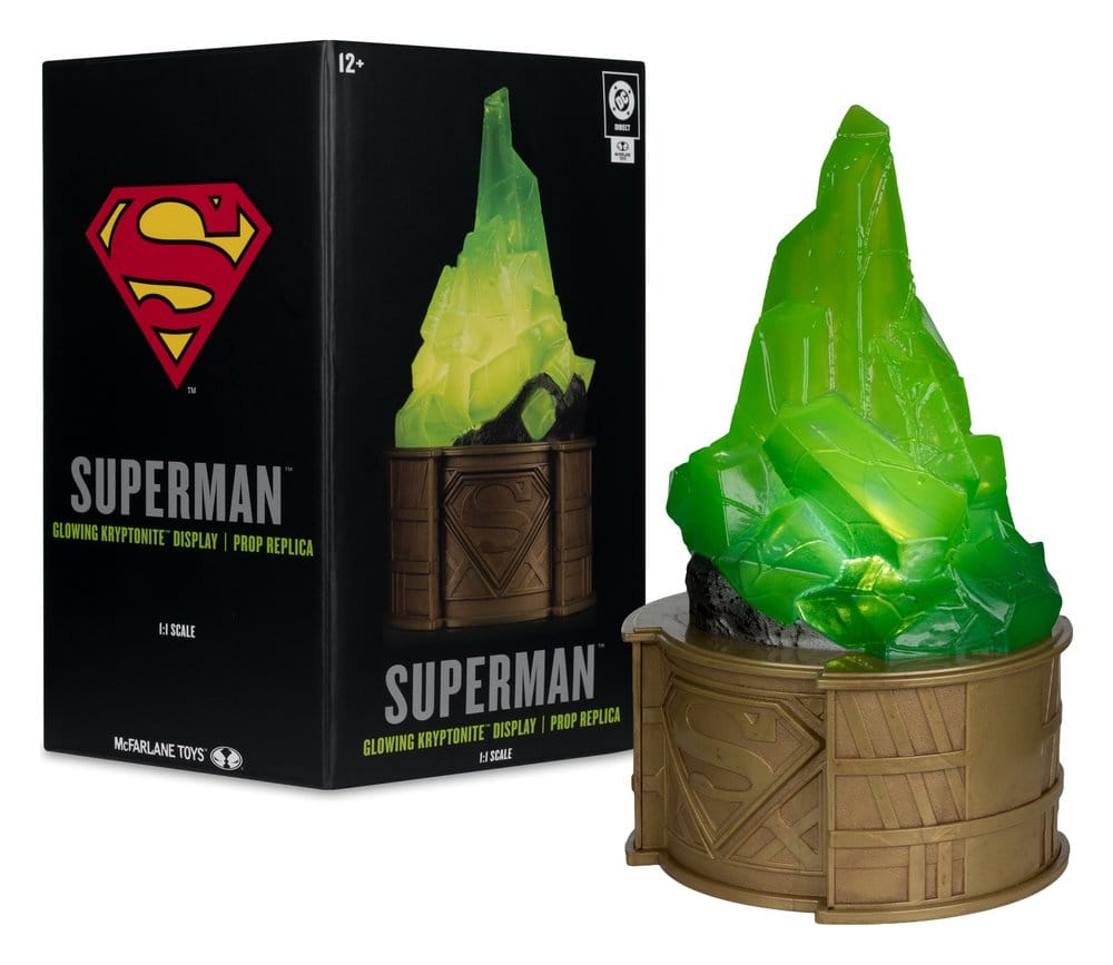 Superman DC Direct Replik 1/1 Kryptonite Display (Gold Label) 18 cm