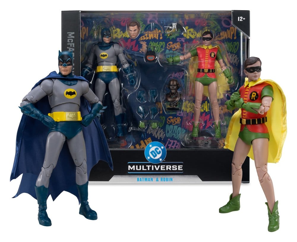 Batman Classic TV Series DC Multiverse McFarlane Collector Edition Actionfiguren 2er-Pack Batman und Robin 18 cm