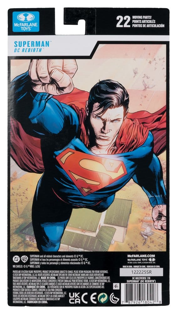 DC Multiverse Actionfigur Superman (Rebirth) (Blister Card) 18 cm