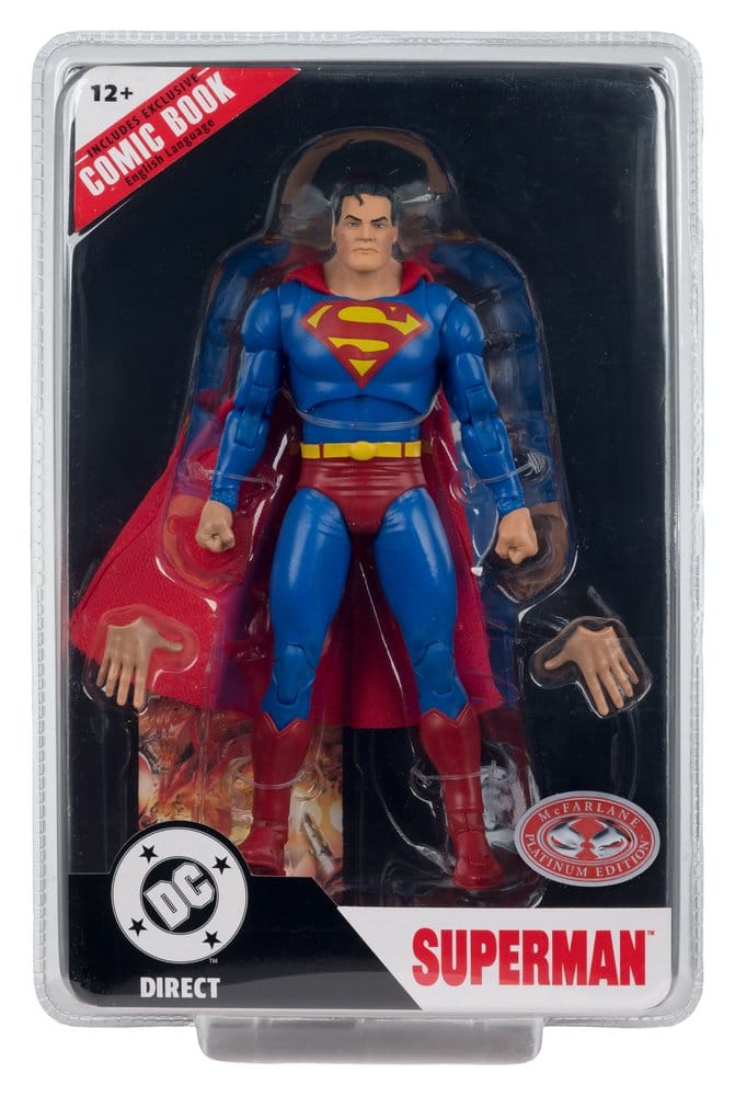 DC Direct Page Punchers Actionfigur Superman (Justice #1) (Red Platinum Edition) 19 cm