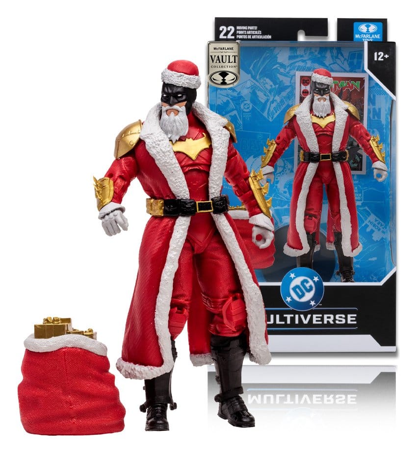 DC Multiverse McFarlane Vault Collection Actionfigur Batman (Red Santa Suit) 18 cm