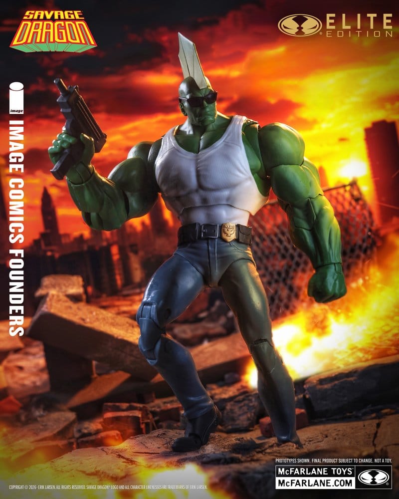 Savage Dragon Image Comics Founders Series McFarlane Elite Edition Actionfigur Dragon 20 cm