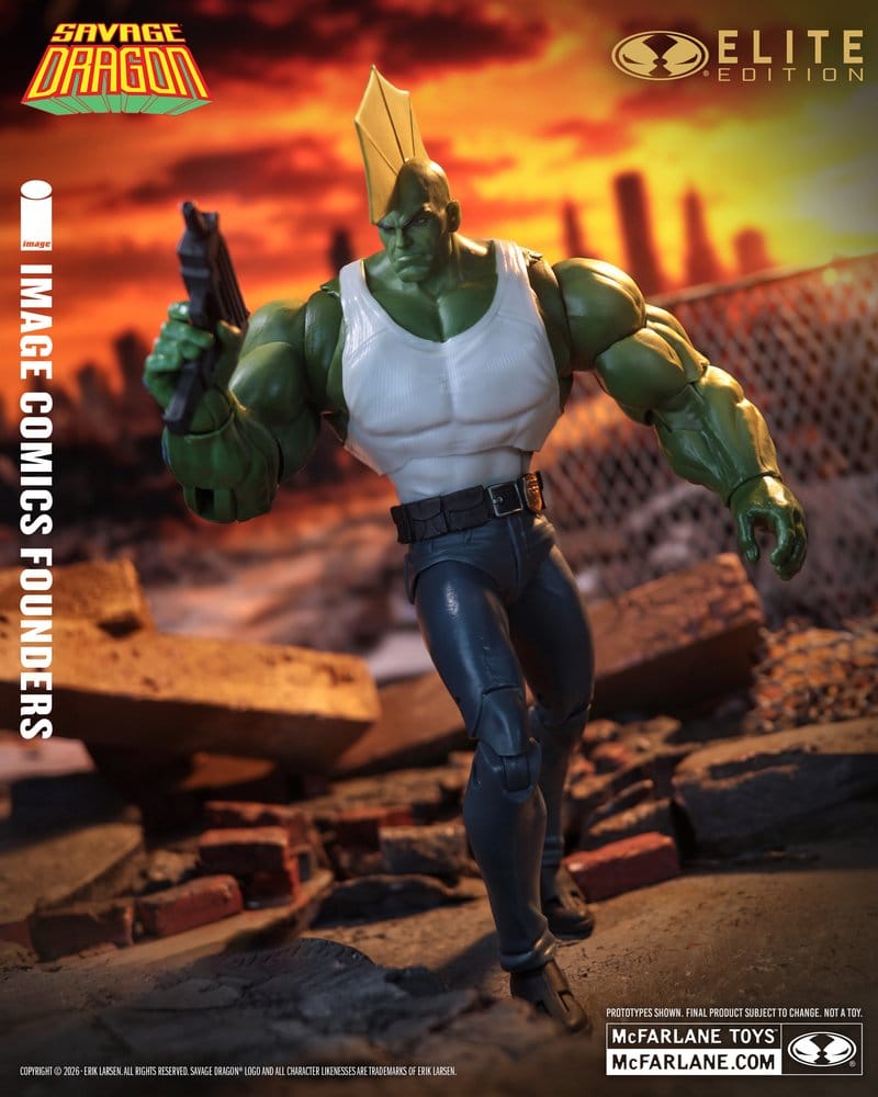 Savage Dragon Image Comics Founders Series McFarlane Elite Edition Actionfigur Dragon 20 cm