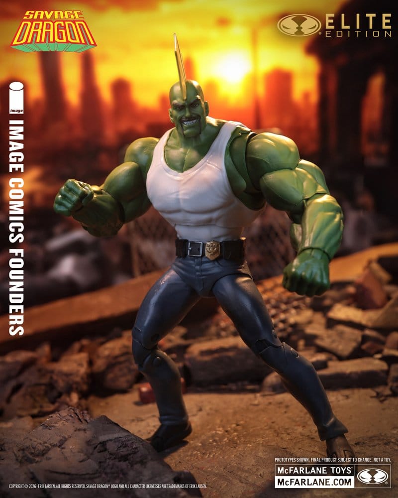 Savage Dragon Image Comics Founders Series McFarlane Elite Edition Actionfigur Dragon 20 cm
