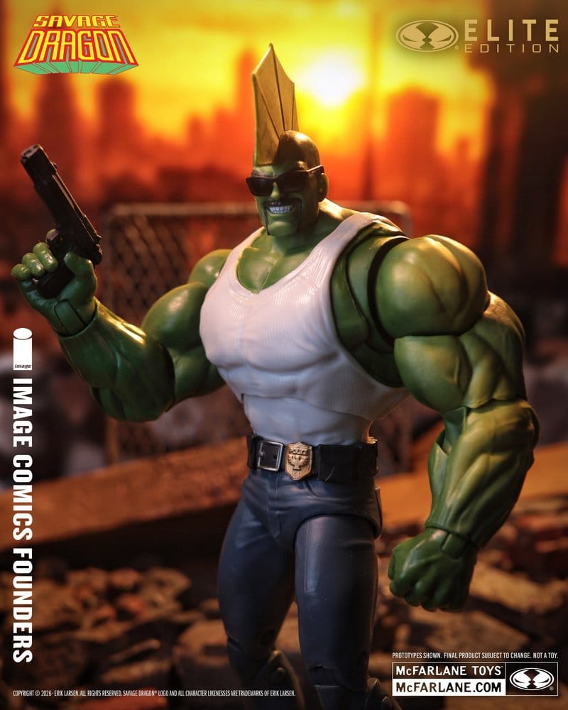 Savage Dragon Image Comics Founders Series McFarlane Elite Edition Actionfigur Dragon 20 cm