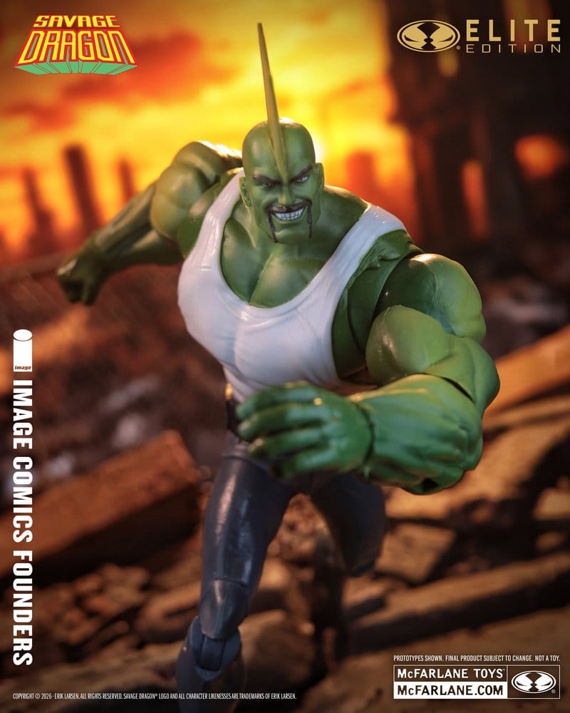 Savage Dragon Image Comics Founders Series McFarlane Elite Edition Actionfigur Dragon 20 cm