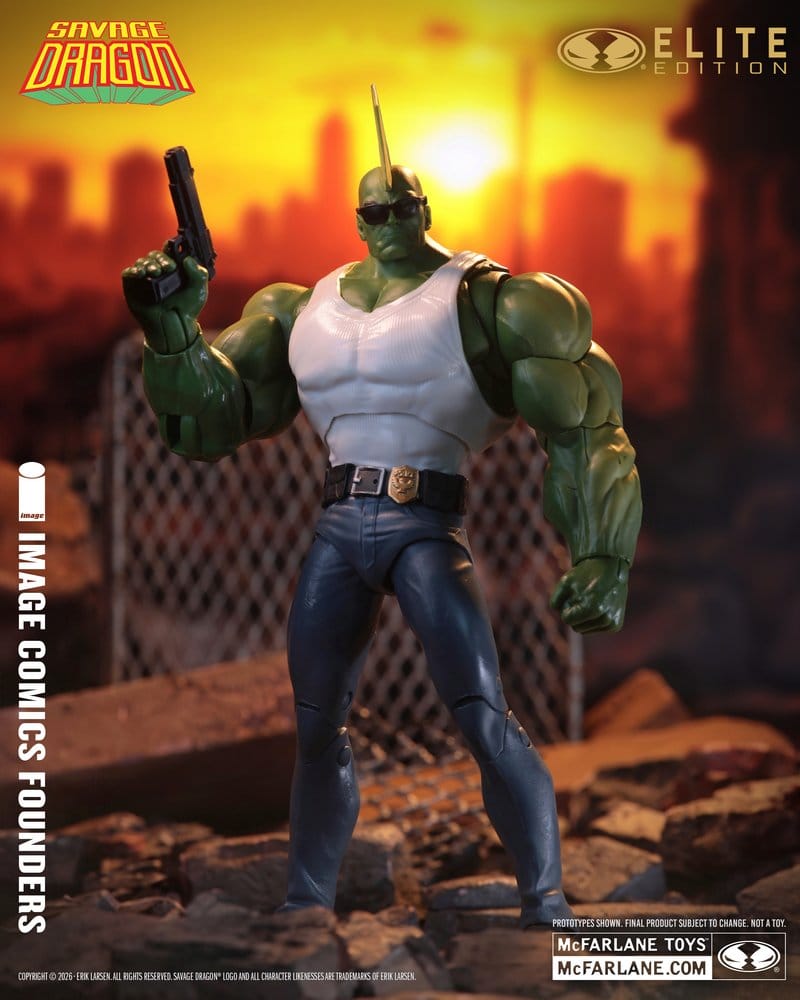 Savage Dragon Image Comics Founders Series McFarlane Elite Edition Actionfigur Dragon 20 cm