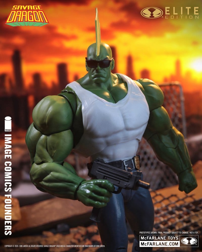 Savage Dragon Image Comics Founders Series McFarlane Elite Edition Actionfigur Dragon 20 cm