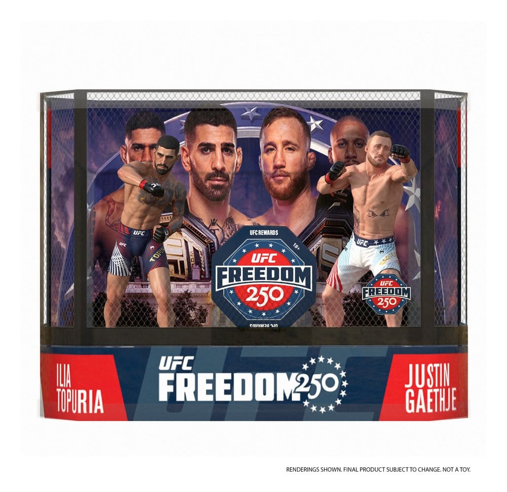 UFC McFarlane’s SportsPicks Actionfiguren 2er-Pack Ilia Topuria vs Justin Gaethje (Freedom 250) 18 cm
