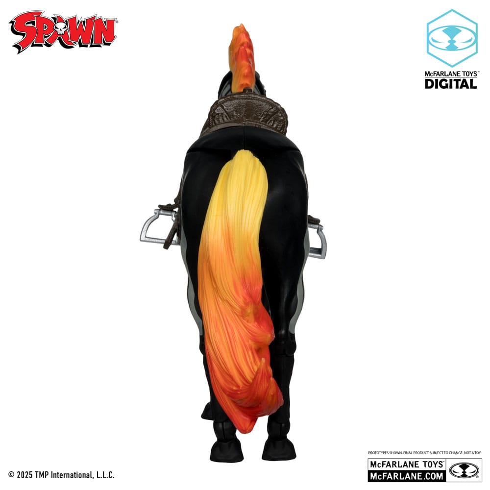 Spawn Actionfigur Bloodaxe mit Pferd (Spawn: The Dark Ages) (McFarlane Toys 30th Anniversary) (Gold Label) 18 cm