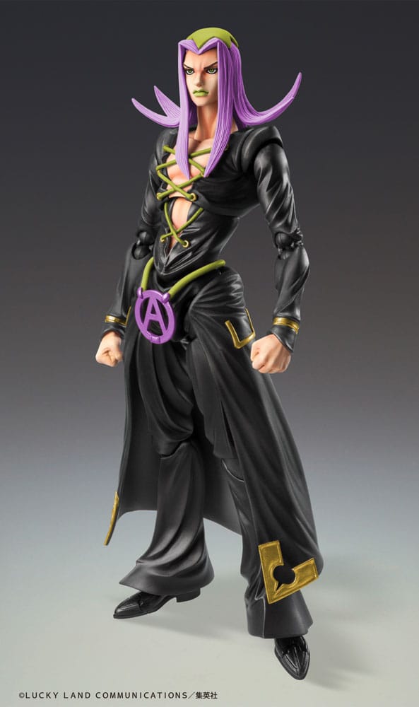 JoJo's Bizarre Adventure Part 5 Super Action Actionfigur Chozokado Leone Abbacchio Black Ver. 16 cm